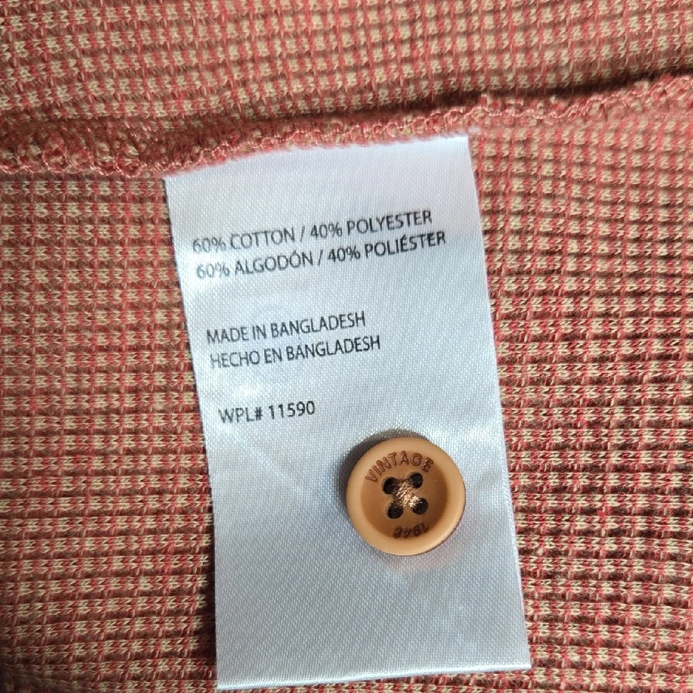 Weatherproof Vintage Polo Shirt, Tandoori Spice Orange, Mens Size Medium, NEW - Picture 8 of 8